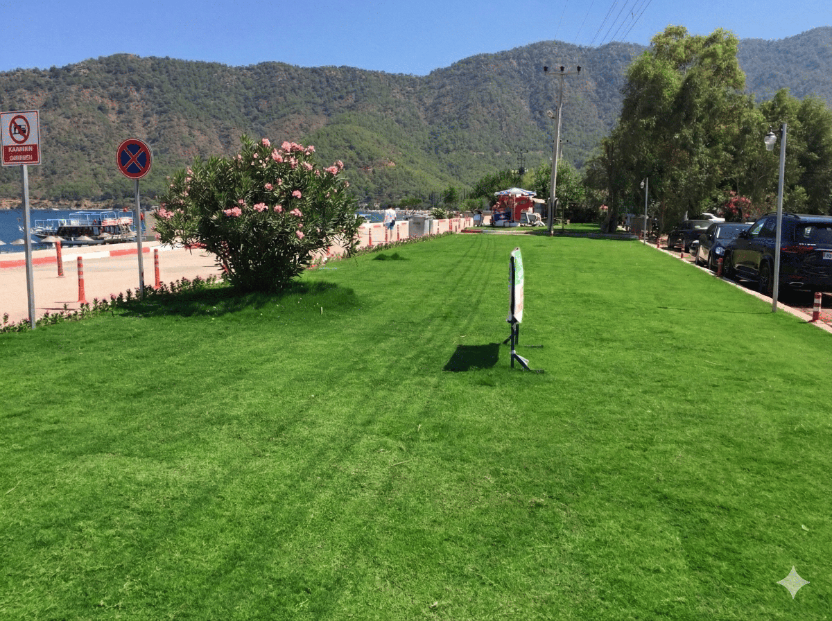 Kumluca Adrasan Sahili Hazır Çim Projesi | Agora Çim Başarı Hikayesi